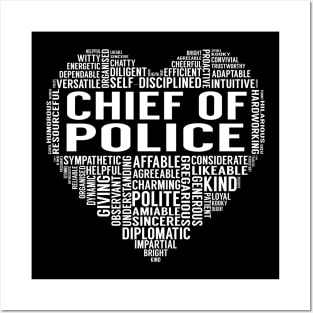 Chief Of Police Heart Posters and Art